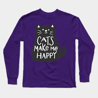 Cute Funny Cat Lover Humor Quote Design Long Sleeve T-Shirt